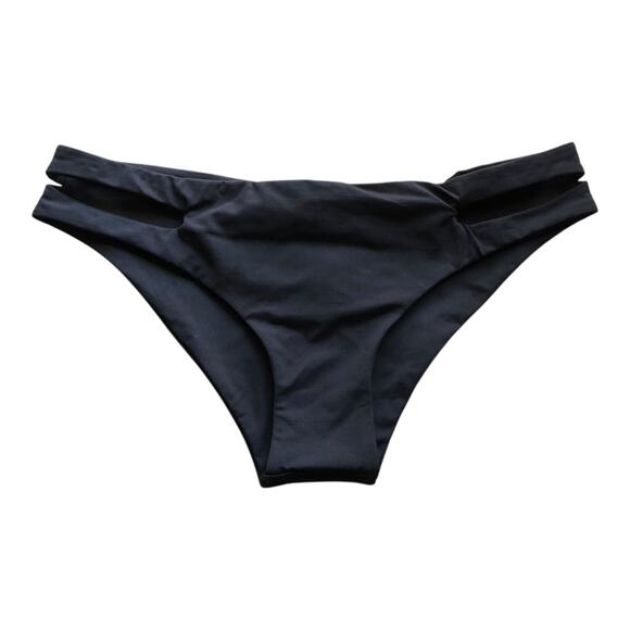 LSpace by Monica Wise Estella Classic Fit Black Bikini Bottom Women's Medium NWT - Picture 2 of 14